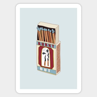 Burnt Out Vintage Matchbox Sticker